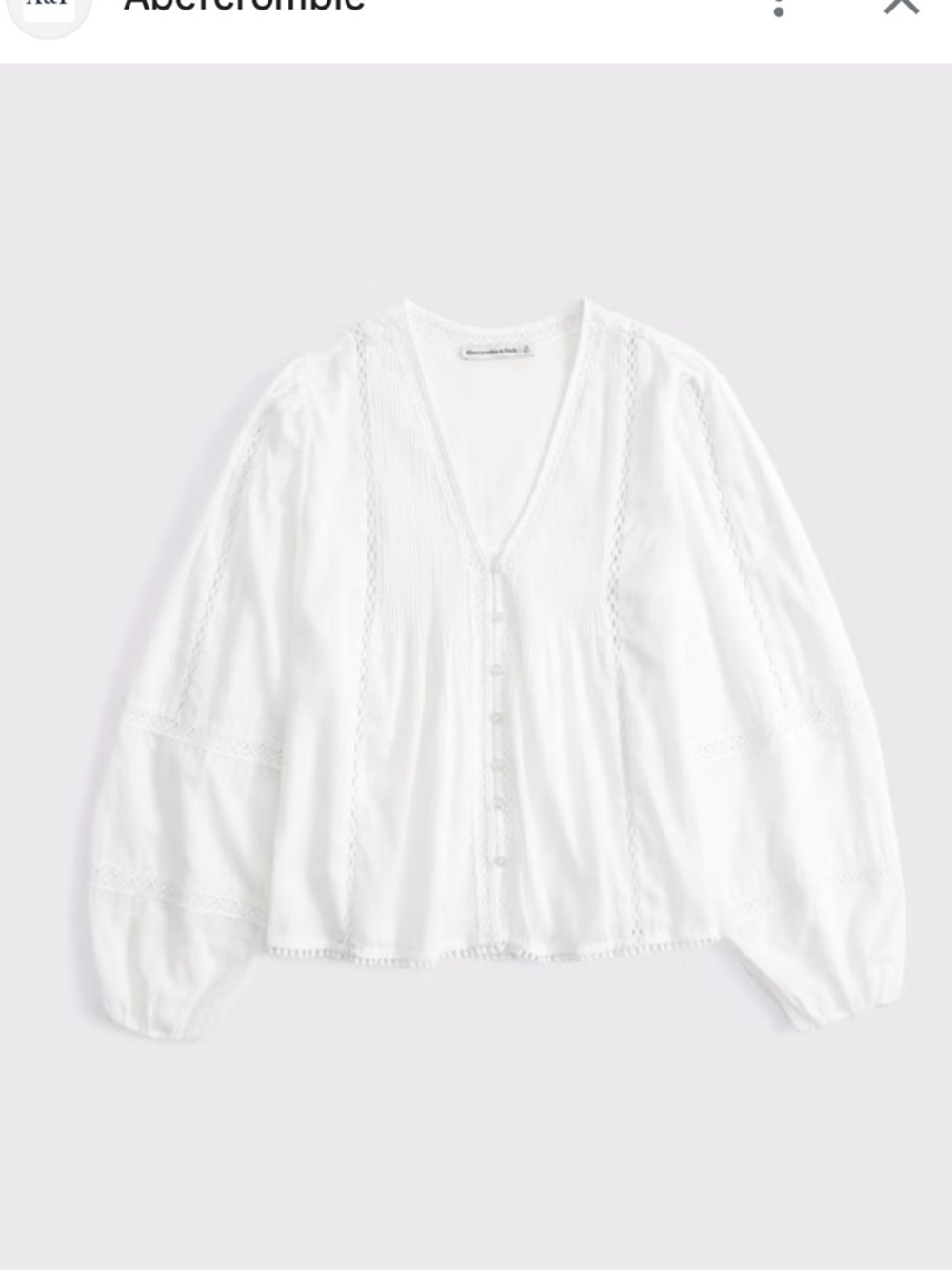 Abercrombie Tie Front Blouse